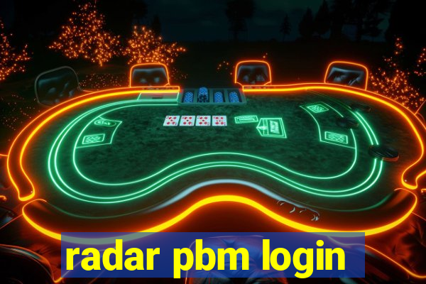 radar pbm login