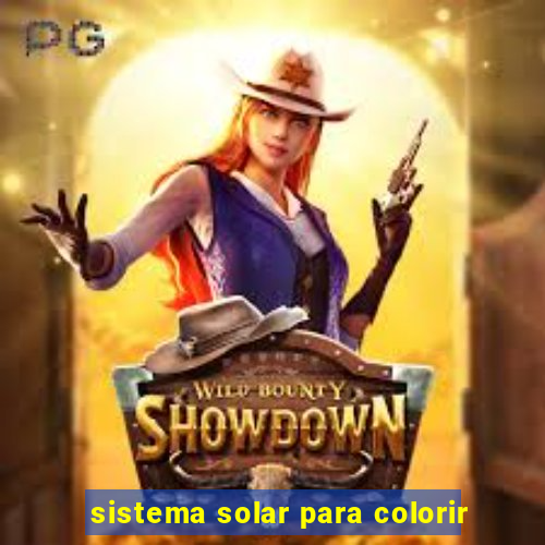 sistema solar para colorir