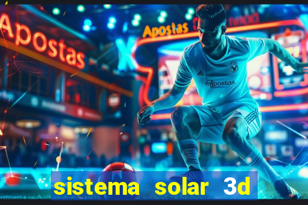 sistema solar 3d em movimento