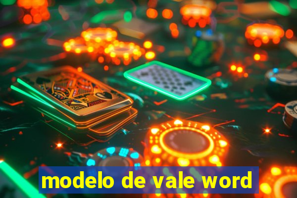 modelo de vale word