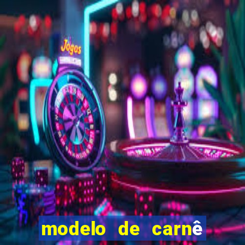 modelo de carnê de pagamento word